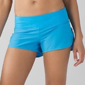 Lululemon Blue Speed Up Short 2.5 inseam! Sz 10!